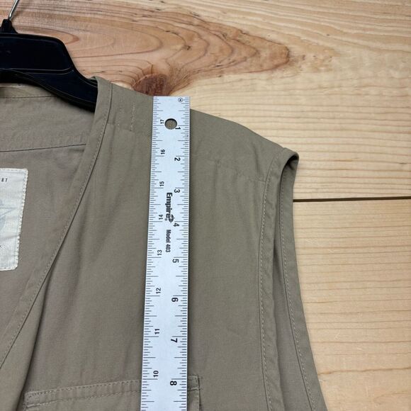 Vintage Gap Vest Large Brown Full Zip Cargo Fishing Hunting Outdoors - Picture 9 of 14